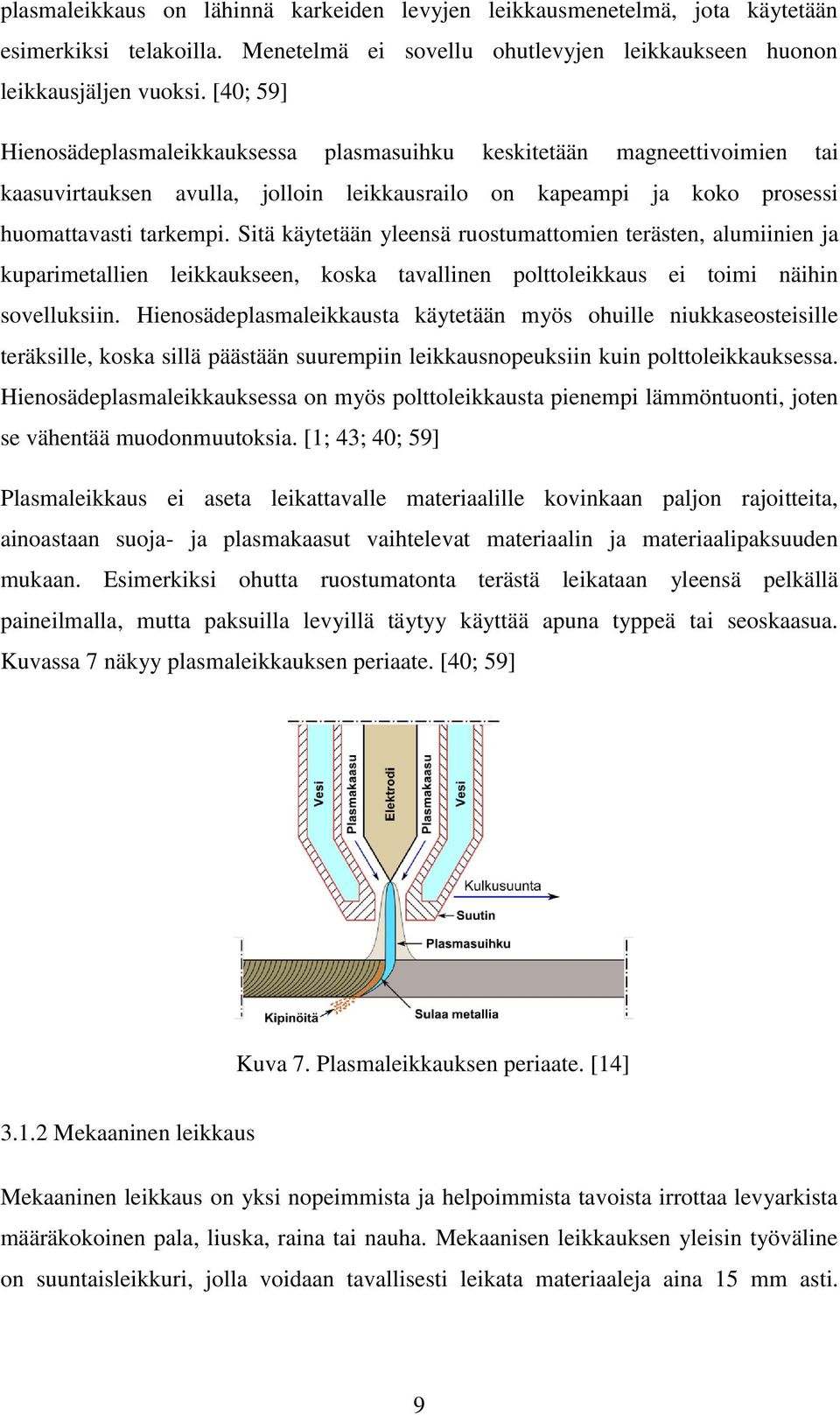 Sitä käytetään yleensä ruostumattomien terästen, alumiinien ja kuparimetallien leikkaukseen, koska tavallinen polttoleikkaus ei toimi näihin sovelluksiin.