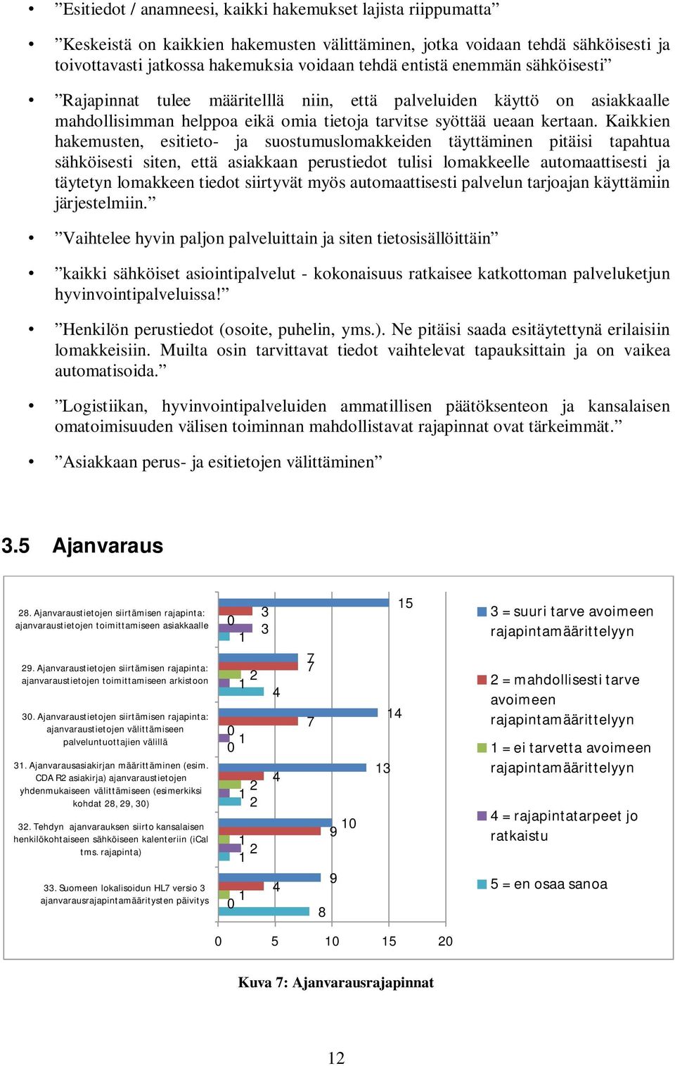 Kaikkien hakemusten, esitieto- ja suostumuslomakkeiden täyttäminen pitäisi tapahtua sähköisesti siten, että asiakkaan perustiedot tulisi lomakkeelle automaattisesti ja täytetyn lomakkeen tiedot