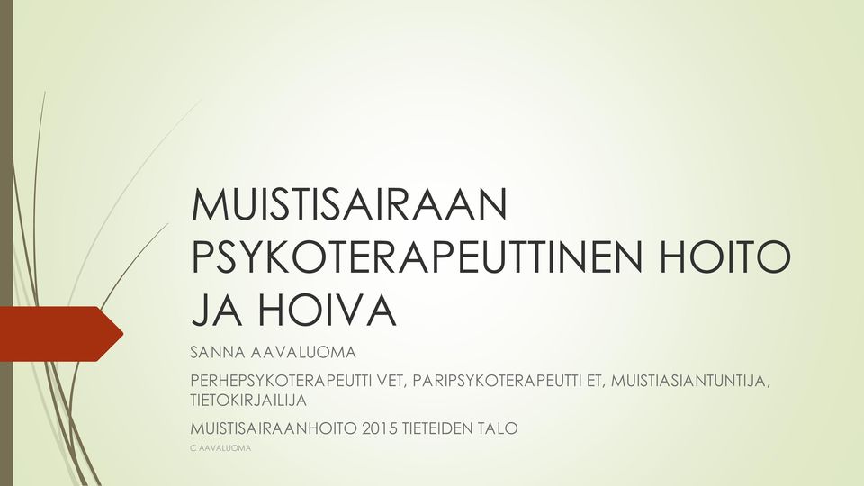 VET, PARIPSYKOTERAPEUTTI ET,