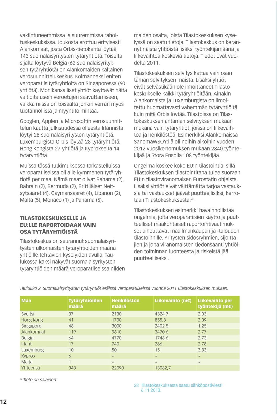 Monikansalliset yhtiöt käyttävät näitä valtioita usein veroetujen saavuttamiseen, vaikka niissä on toisaalta jonkin verran myös tuotannollista ja myyntitoimintaa.