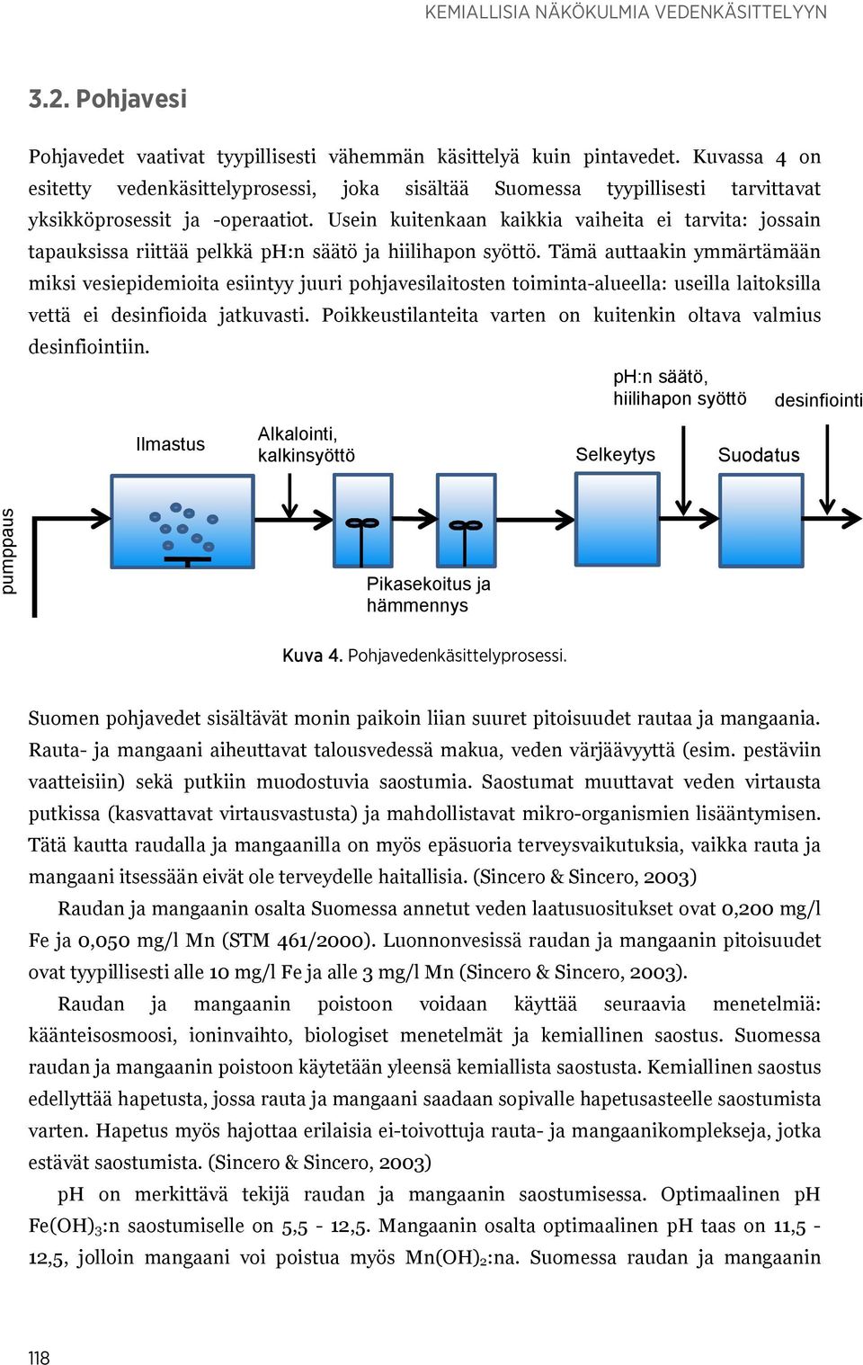 Usein kuitenkaan kaikkia vaiheita ei tarvita: jossain tapauksissa riittää pelkkä ph:n säätö ja hiilihapon syöttö.