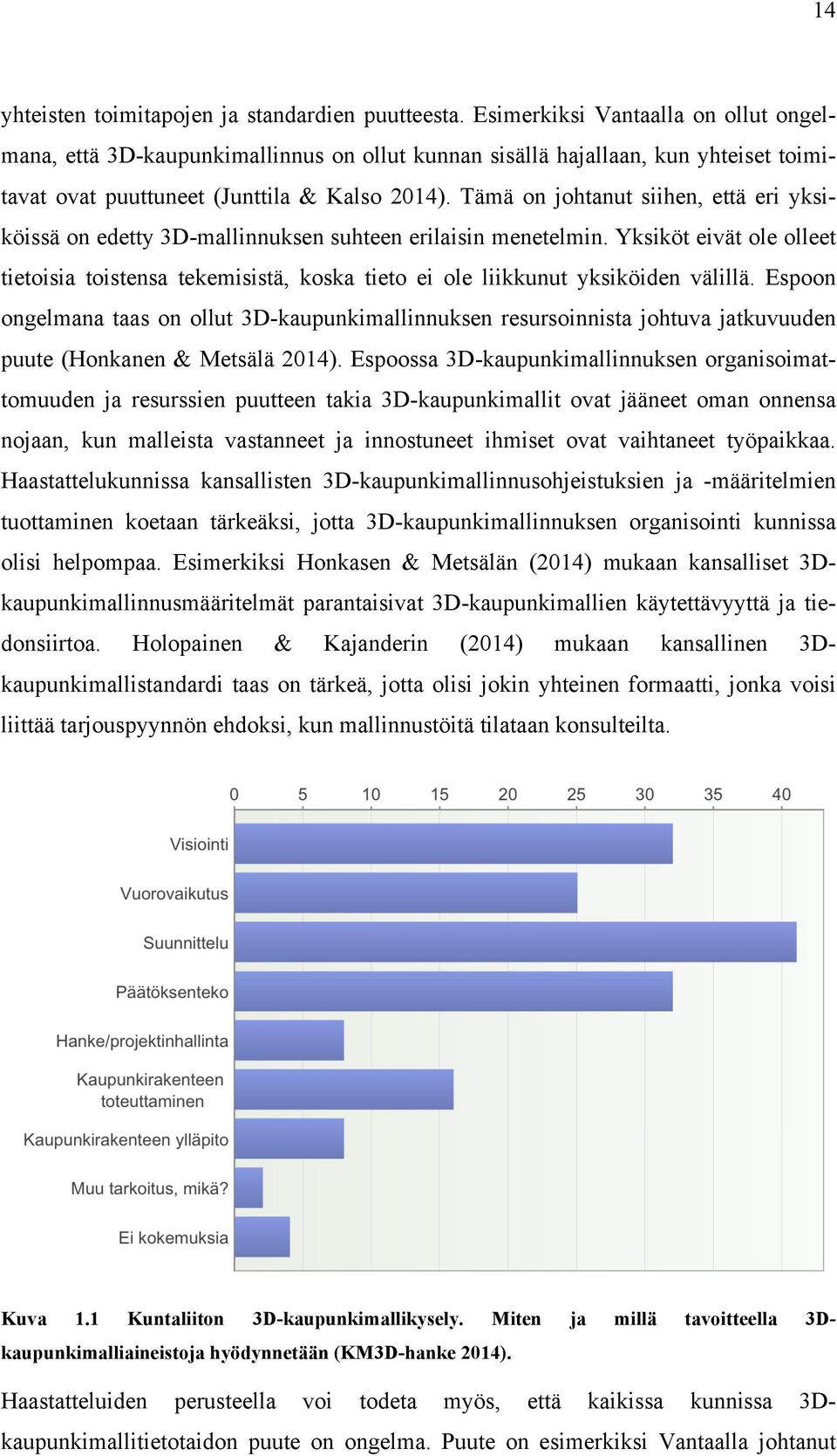 Tämä on johtanut siihen, että eri yksiköissä on edetty 3D-mallinnuksen suhteen erilaisin menetelmin.