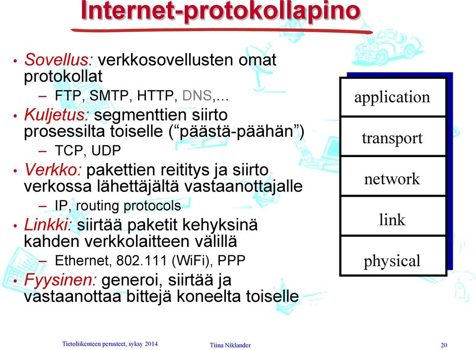 protocols Linkki: siirtää paketit kehyksinä kahden verkkolaitteen välillä Ether, 802.