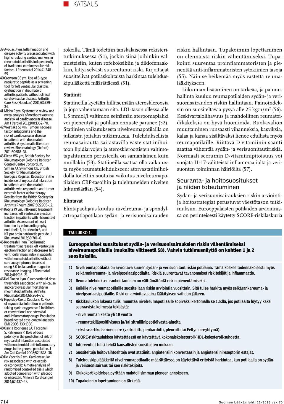 Use of B-type natriuretic peptide as a screening tool for left ventricular diastolic dysfunction in rheumatoid arthritis patients without clinical cardiovascular disease.