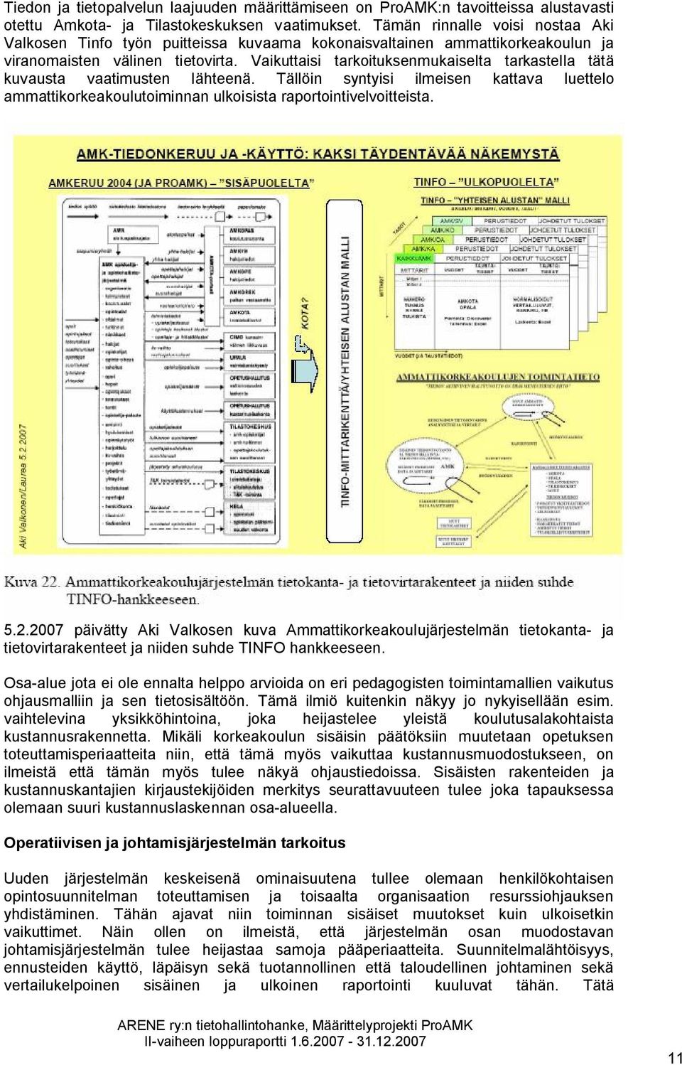 Vaikuttaisi tarkoituksenmukaiselta tarkastella tätä kuvausta vaatimusten lähteenä. Tällöin syntyisi ilmeisen kattava luettelo ammattikorkeakoulutoiminnan ulkoisista raportointivelvoitteista. 5.2.