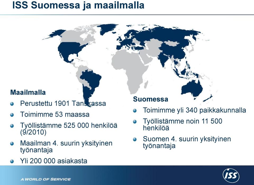 suurin yksityinen työnantaja Yli 200 000 asiakasta Suomessa Toimimme yli