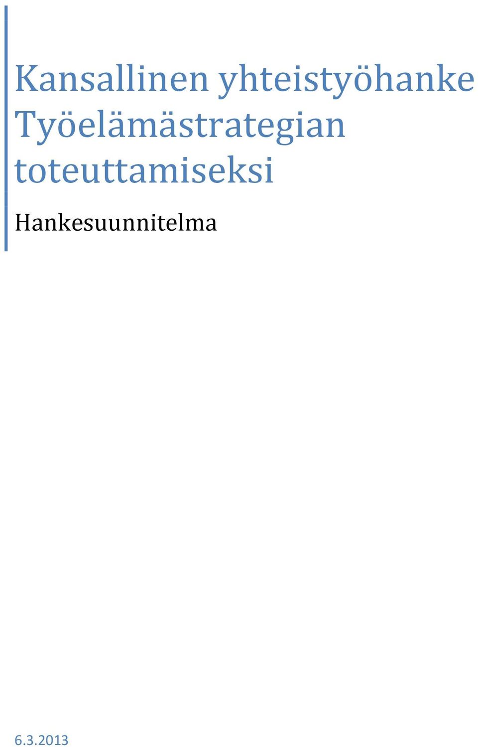 Työelämästrategian