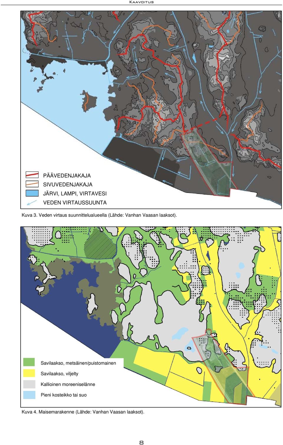 Savilaakso, metsäinen/puistomainen Savilaakso, viljelty Kallioinen