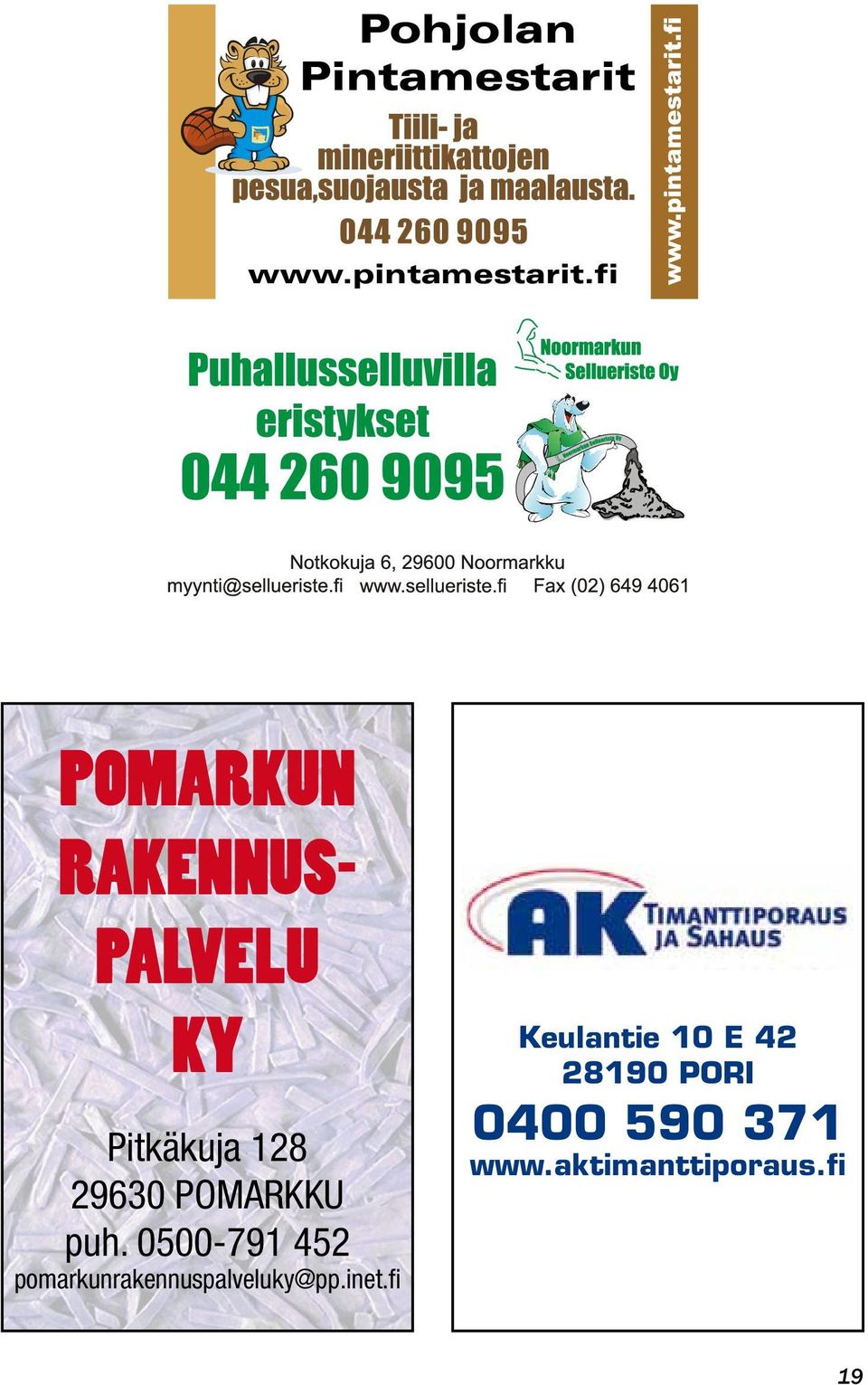 POMARKKU puh. 0500-791 452 pomarkunrakennuspalveluky@pp.