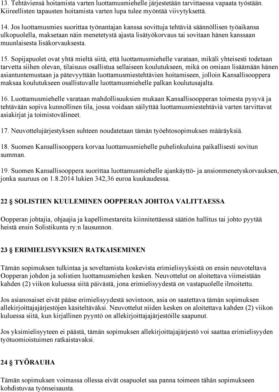 lisäkorvauksesta. 15.