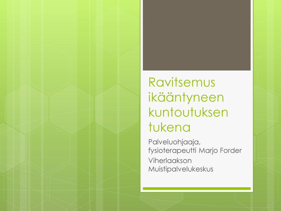 Palveluohjaaja,