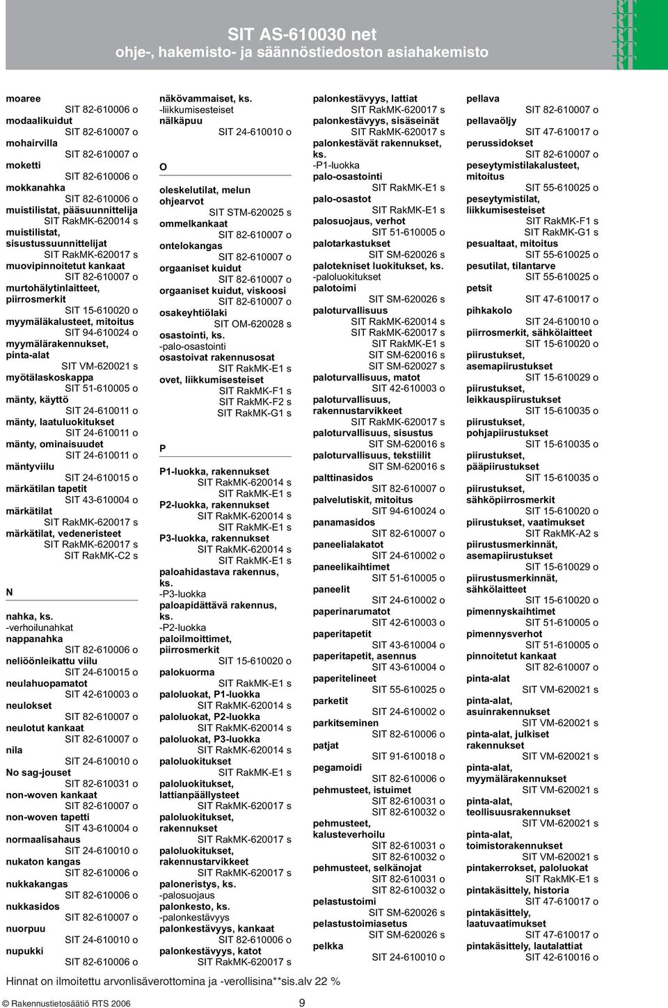 ominaisuudet SIT 24-610011 o mäntyviilu märkätilan tapetit märkätilat märkätilat, vedeneristeet SIT RakMK-C2 s N nahka, ks.