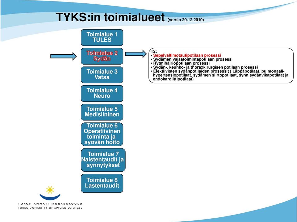 prosessi Sydän-, keuhko- ja thoraxkirurgisen potilaan prosessi Elektiivisten sydänpotilaiden prosessit ( Läppäpotilaat, pulmonaali-