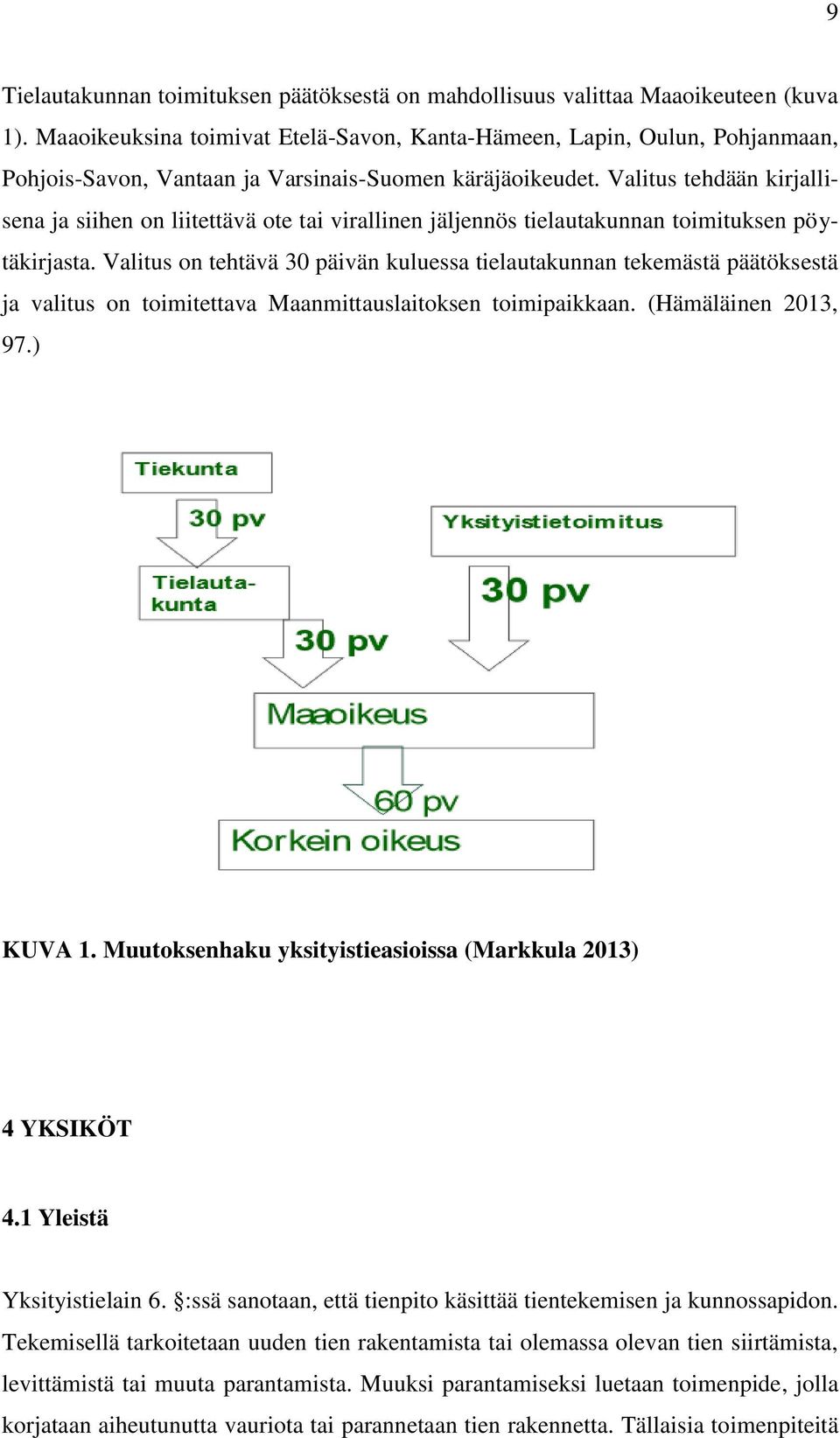 Valitus tehdään kirjallisena ja siihen on liitettävä ote tai virallinen jäljennös tielautakunnan toimituksen pöytäkirjasta.