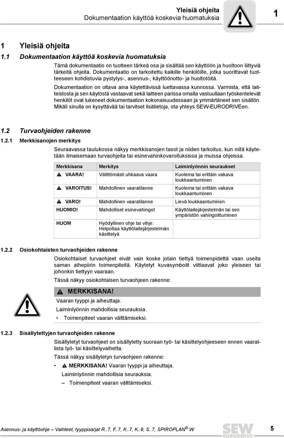 Dokumentaatio on tarkoitettu kaikille henkilöille, jotka suorittavat tuotteeseen kohdistuvia pystytys-, asennus-, käyttöönotto- ja huoltotöitä.