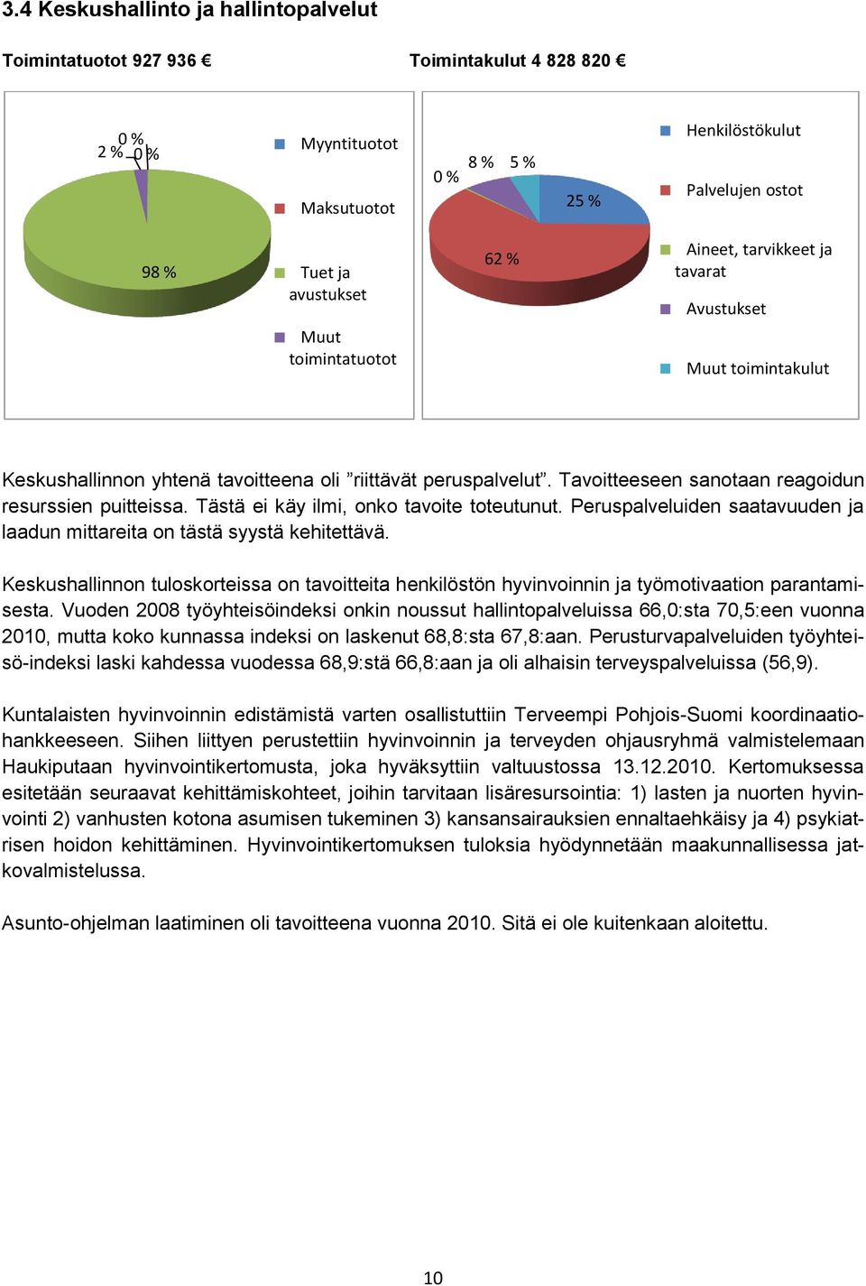 Tavoitteeseen sanotaan reagoidun resurssien puitteissa. Tästä ei käy ilmi, onko tavoite toteutunut. Peruspalveluiden saatavuuden ja laadun mittareita on tästä syystä kehitettävä.