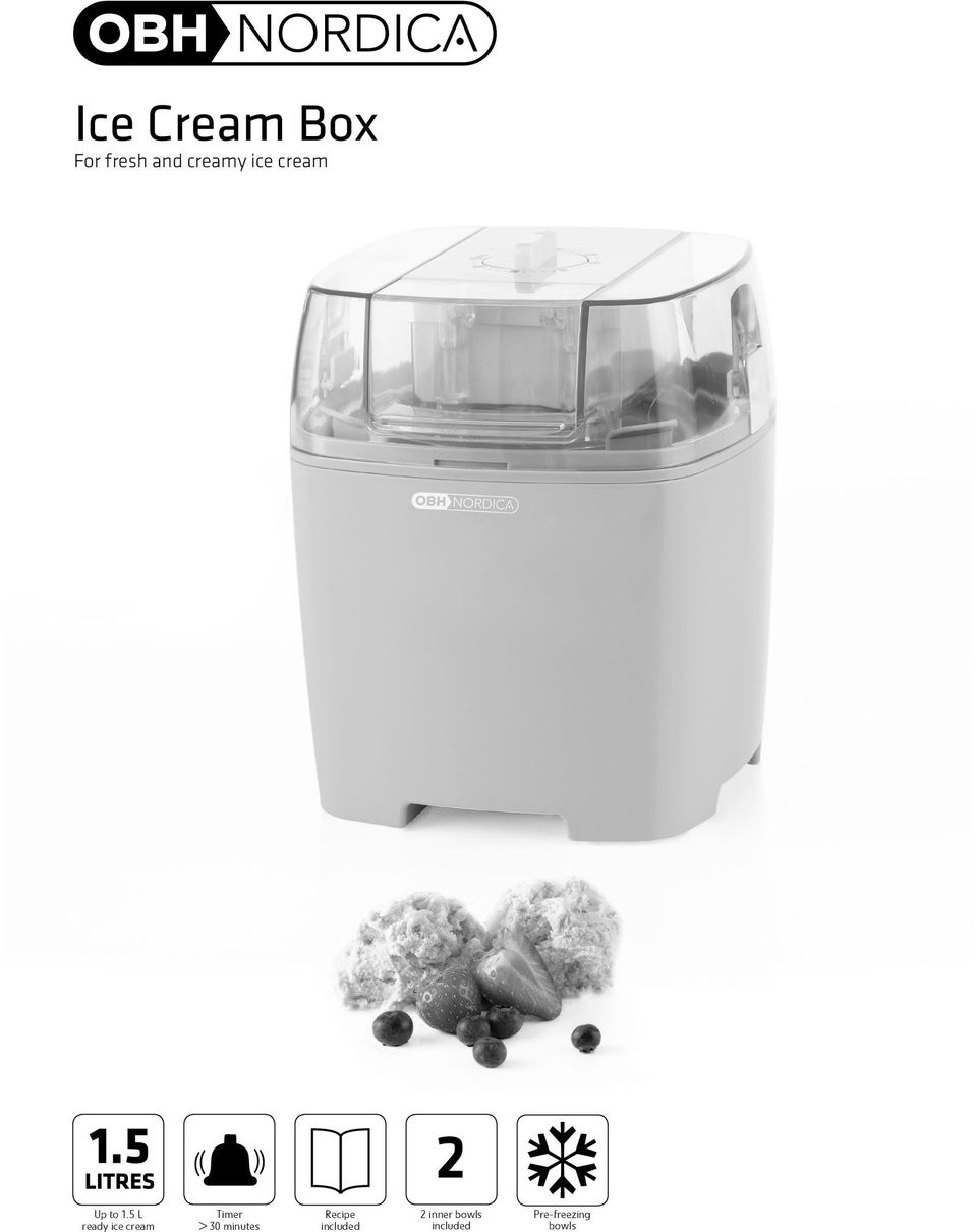 5 L ready ice cream Timer > 30