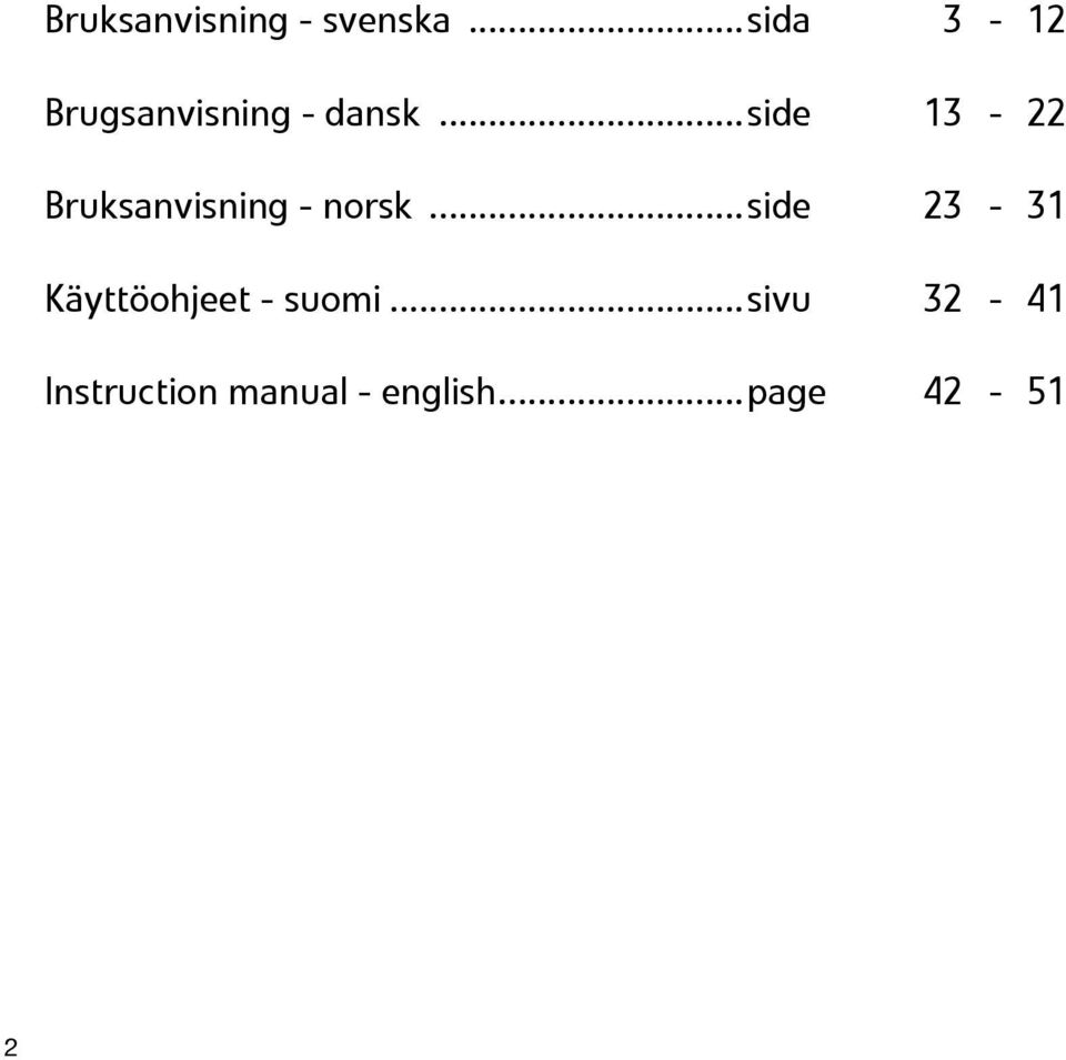 ..side 13-22 Bruksanvisning - norsk.