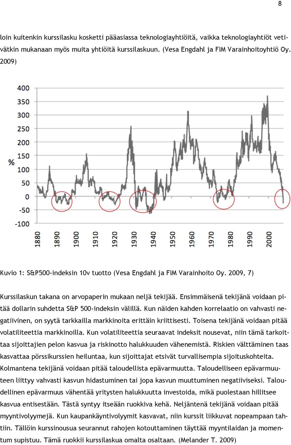 Ensimmäisenä tekijänä voidaan pitää dollarin suhdetta S&P 500-indeksin välillä. Kun näiden kahden korrelaatio on vahvasti negatiivinen, on syytä tarkkailla markkinoita erittäin kriittisesti.