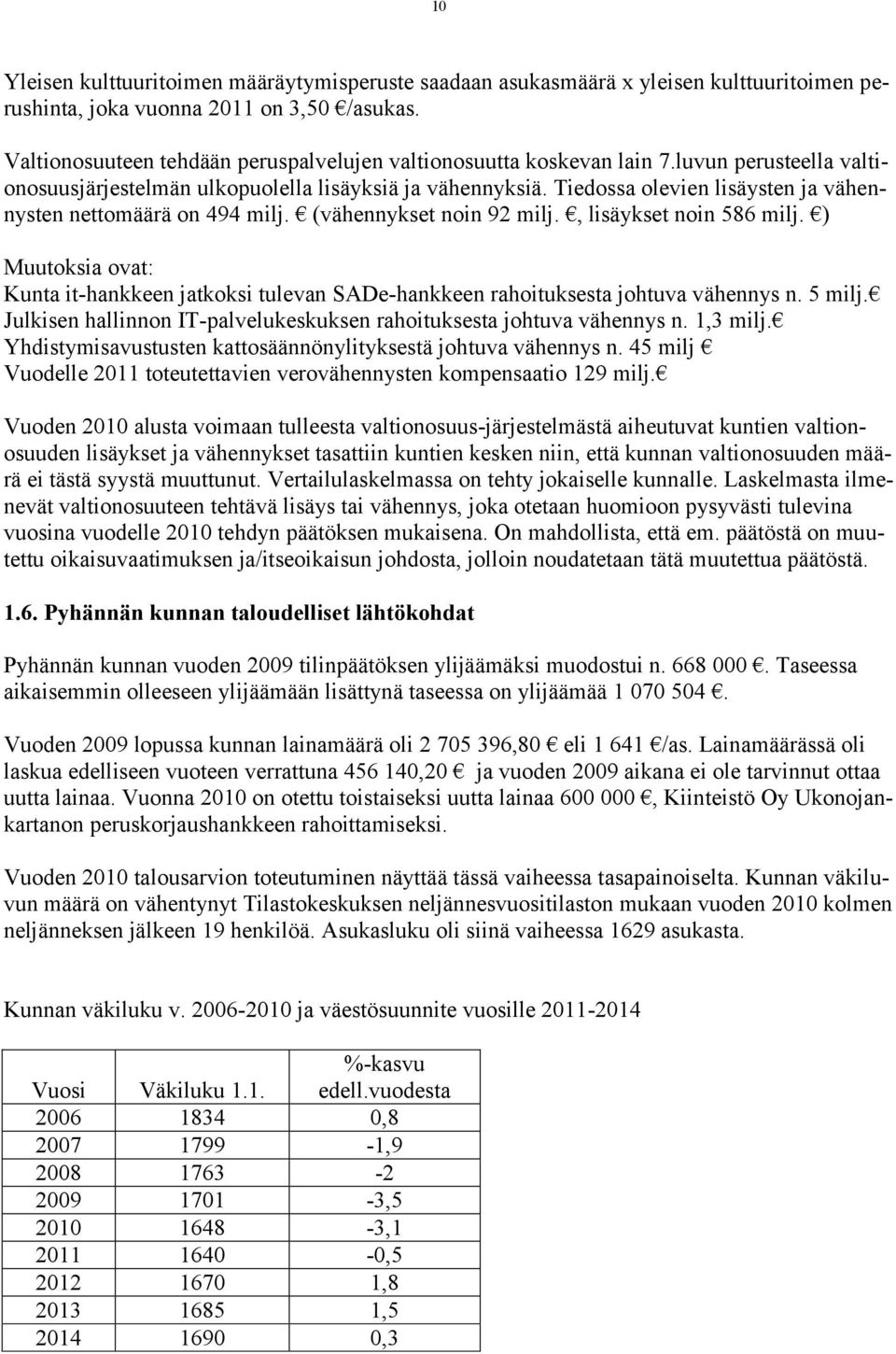 Tiedossa olevien lisäysten ja vähennysten nettomäärä on 494 milj. (vähennykset noin 92 milj., lisäykset noin 586 milj.