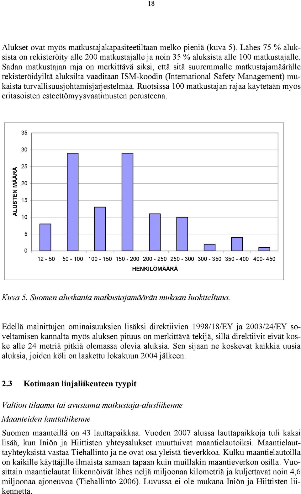 turvallisuusjohtamisjärjestelmää. Ruotsissa 100 matkustajan rajaa käytetään myös eritasoisten esteettömyysvaatimusten perusteena.