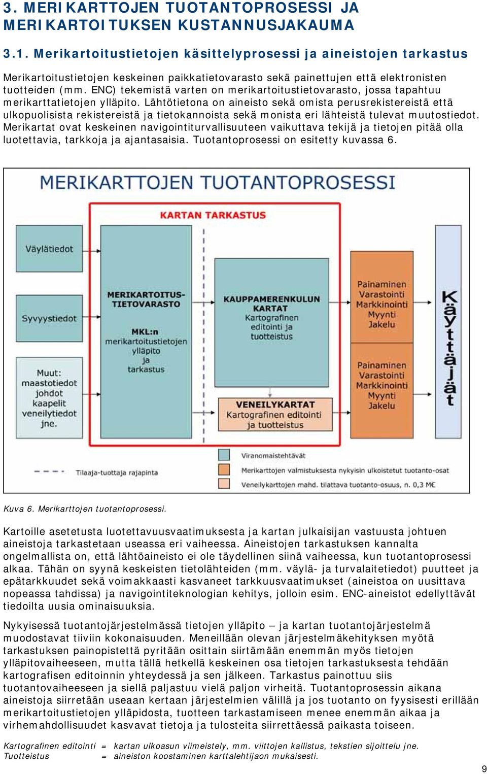 ENC) tekemistä varten on merikartoitustietovarasto, jossa tapahtuu merikarttatietojen ylläpito.