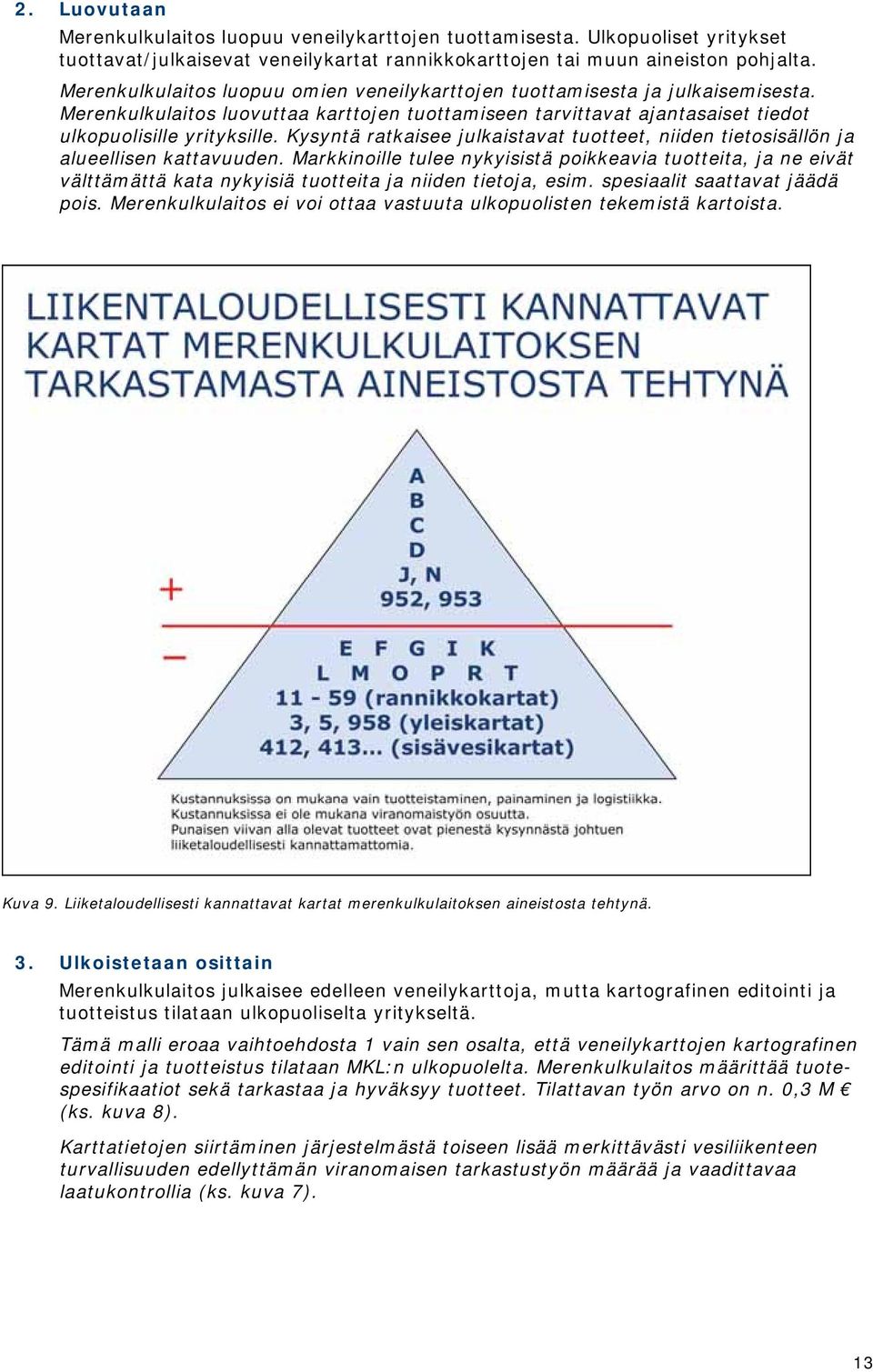 Kysyntä ratkaisee julkaistavat tuotteet, niiden tietosisällön ja alueellisen kattavuuden.