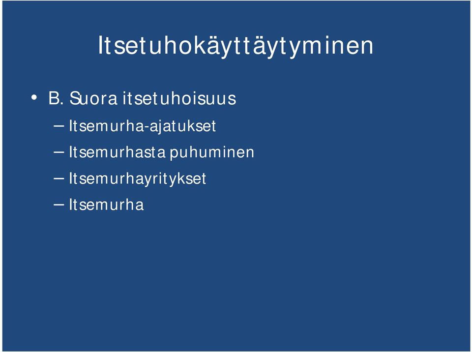 Itsemurha-ajatukset