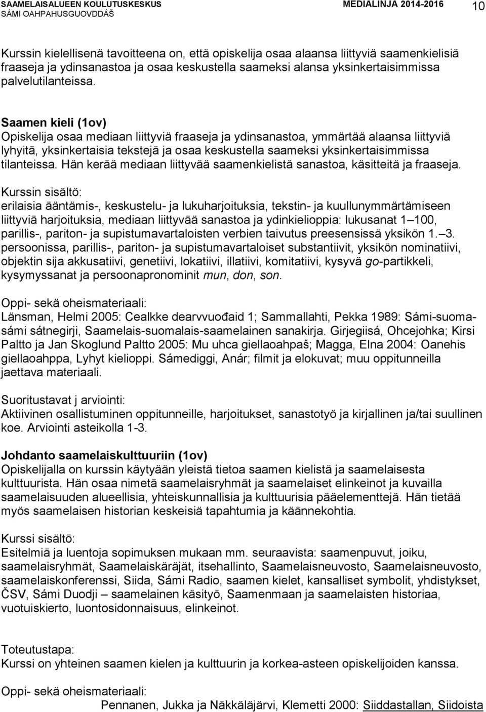Hän kerää mediaan liittyvää saamenkielistä sanastoa, käsitteitä ja fraaseja.