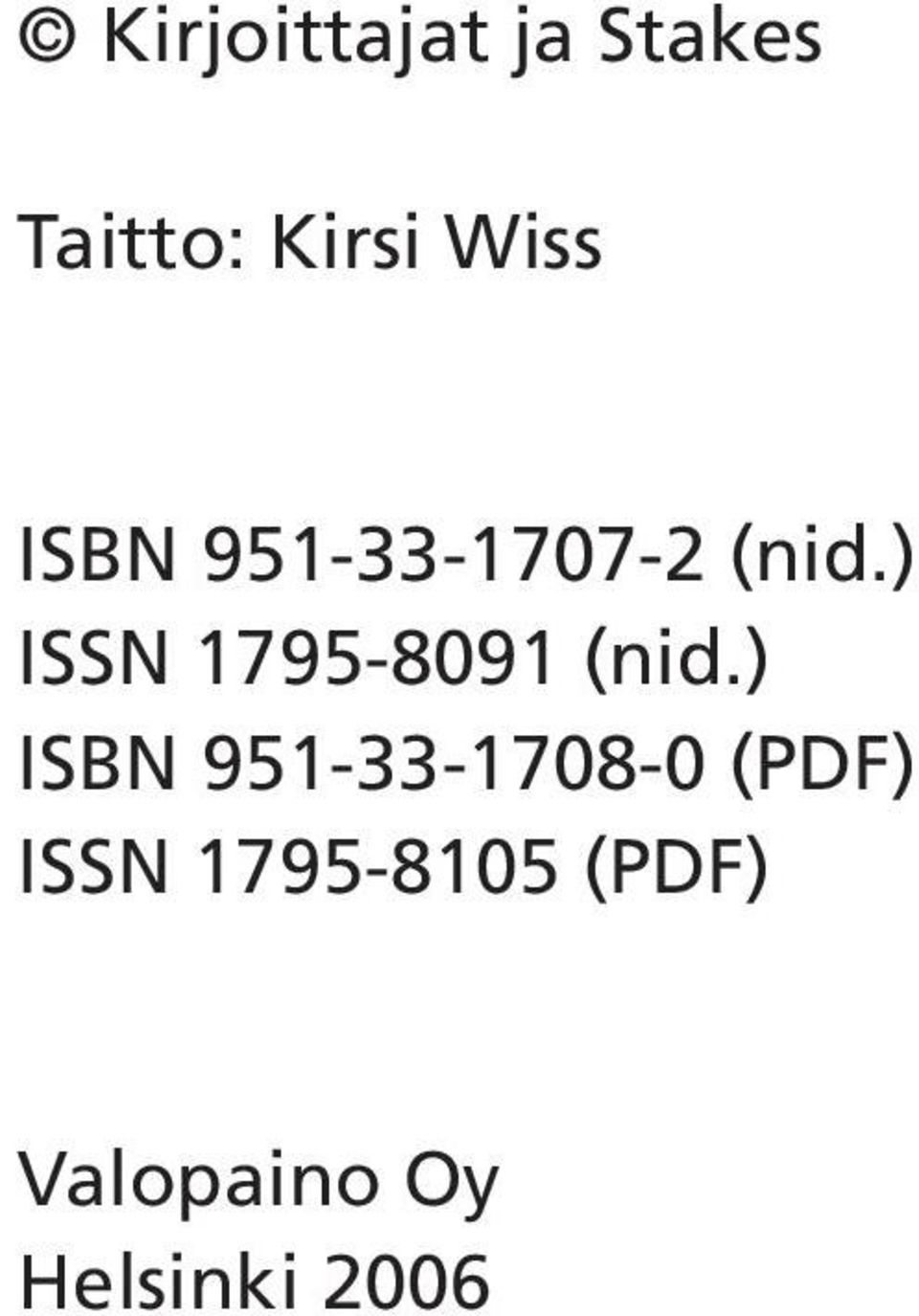 ) ISSN 1795-8091 (nid.