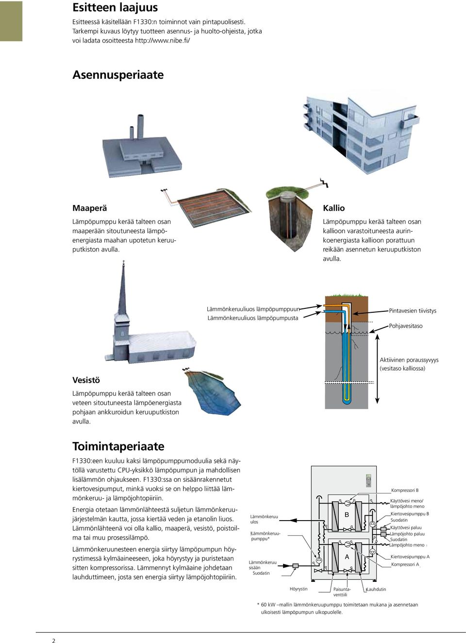 fi/ sennusperiaate Maaperä Lämpöpumppu kerää talteen osan maaperään sitoutuneesta lämpöenergiasta maahan upotetun keruuputkiston avulla.