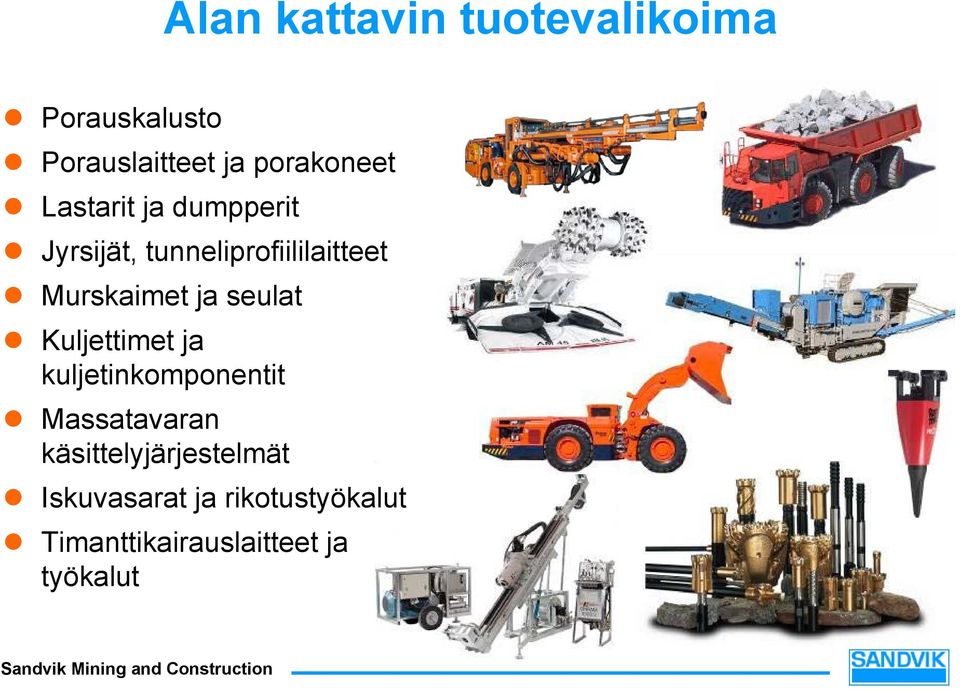 seulat Kuljettimet ja kuljetinkomponentit Massatavaran