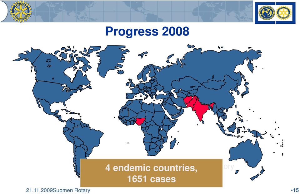 history 4 endemic countries,