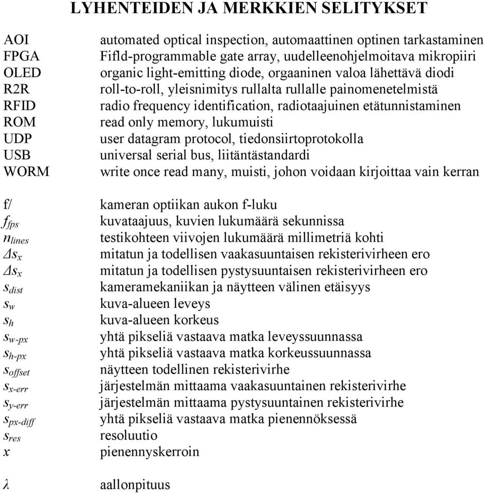 etätunnistaminen read only memory, lukumuisti user datagram protocol, tiedonsiirtoprotokolla universal serial bus, liitäntästandardi write once read many, muisti, johon voidaan kirjoittaa vain kerran