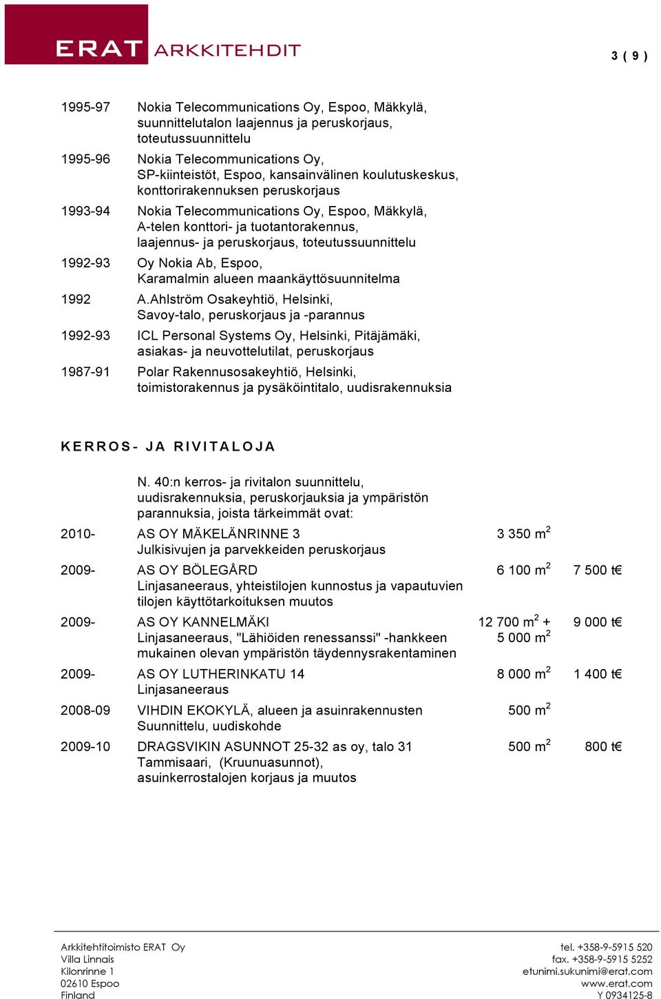 maankäyttösuunnitelma 1992 A.