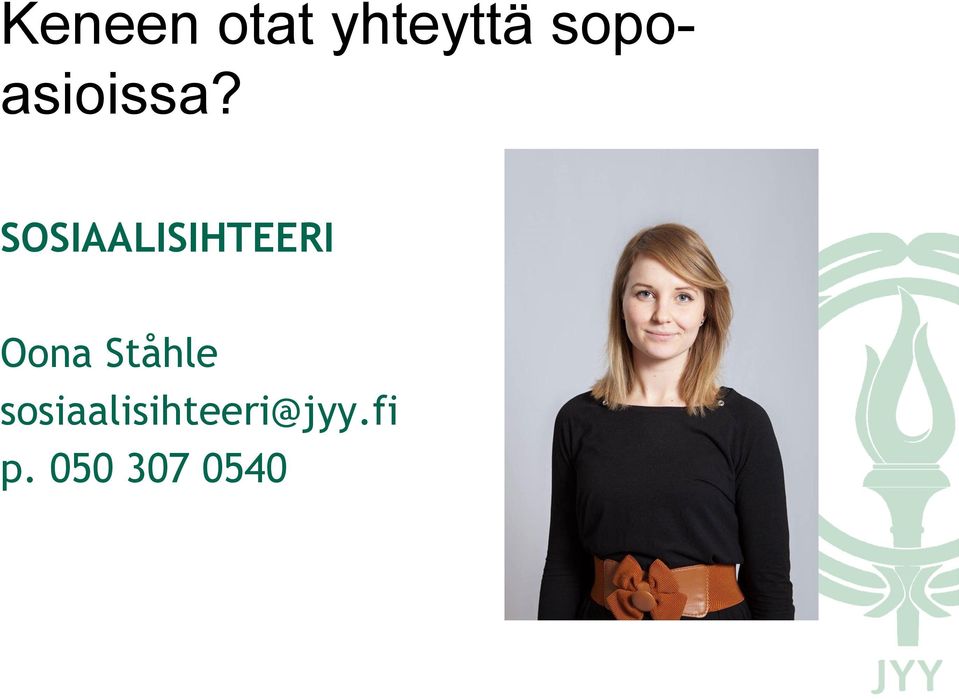 SOSIAALISIHTEERI Oona