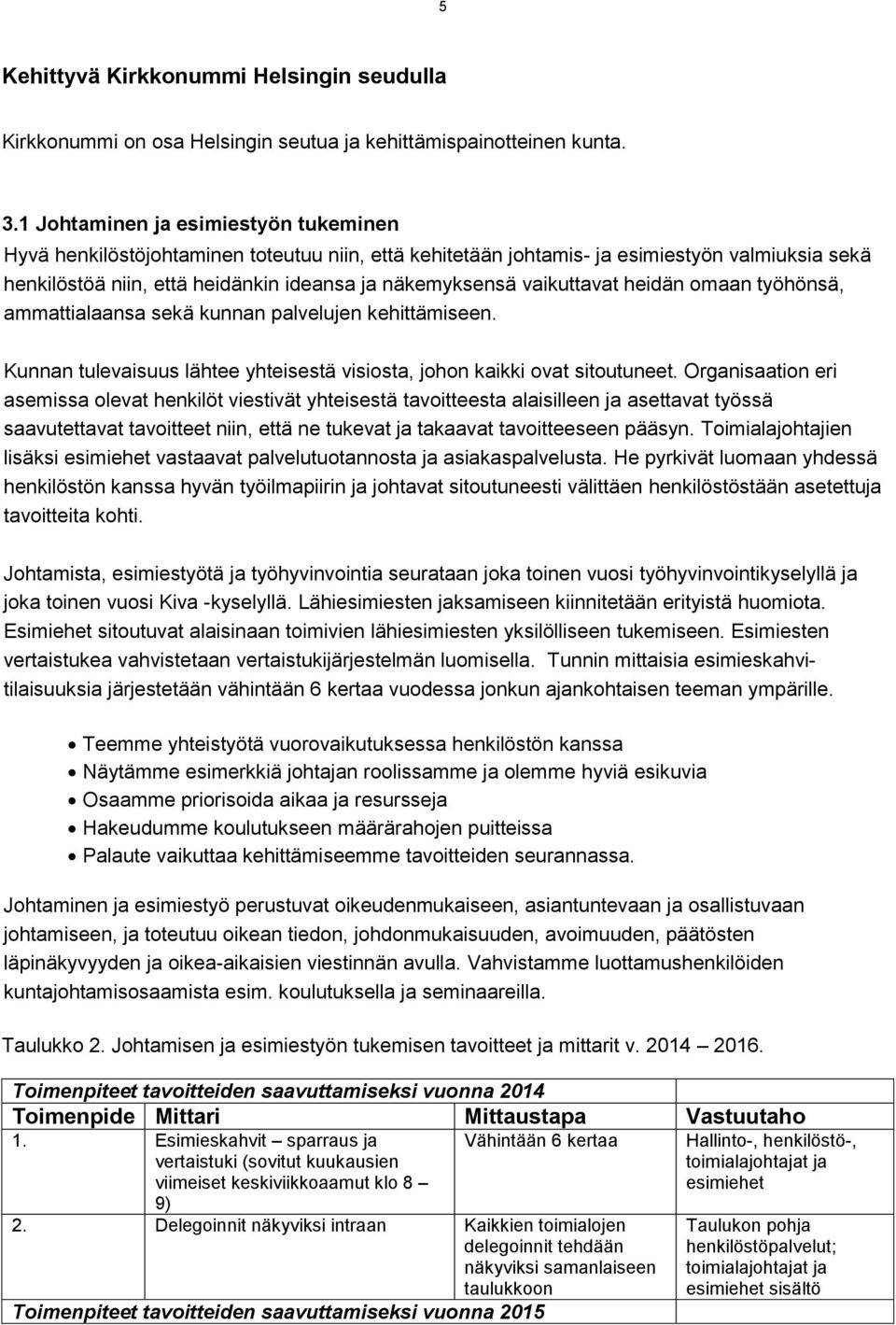 vaikuttavat heidän omaan työhönsä, ammattialaansa sekä kunnan palvelujen kehittämiseen. Kunnan tulevaisuus lähtee yhteisestä visiosta, johon kaikki ovat sitoutuneet.