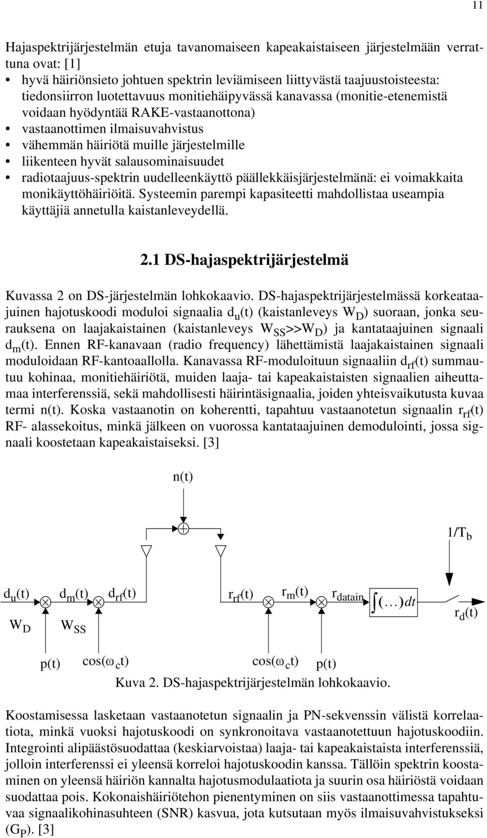 salausominaisuudet radiotaajuus-spektrin uudelleenkäyttö päällekkäisjärjestelmänä: ei voimakkaita monikäyttöhäiriöitä.