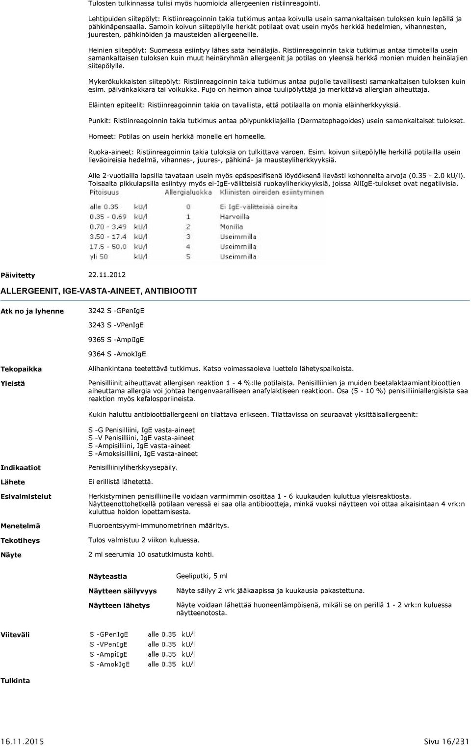 Samoin koivun siitepölylle herkät potilaat ovat usein myös herkkiä hedelmien, vihannesten, juuresten, pähkinöiden ja mausteiden allergeeneille.