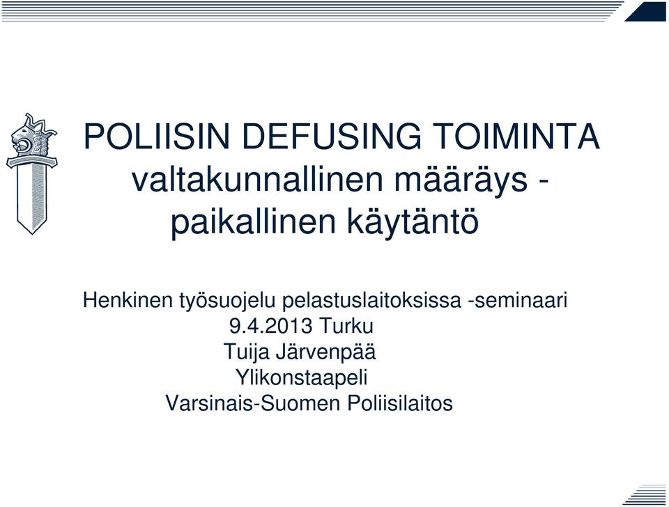 pelastuslaitoksissa -seminaari 9.4.