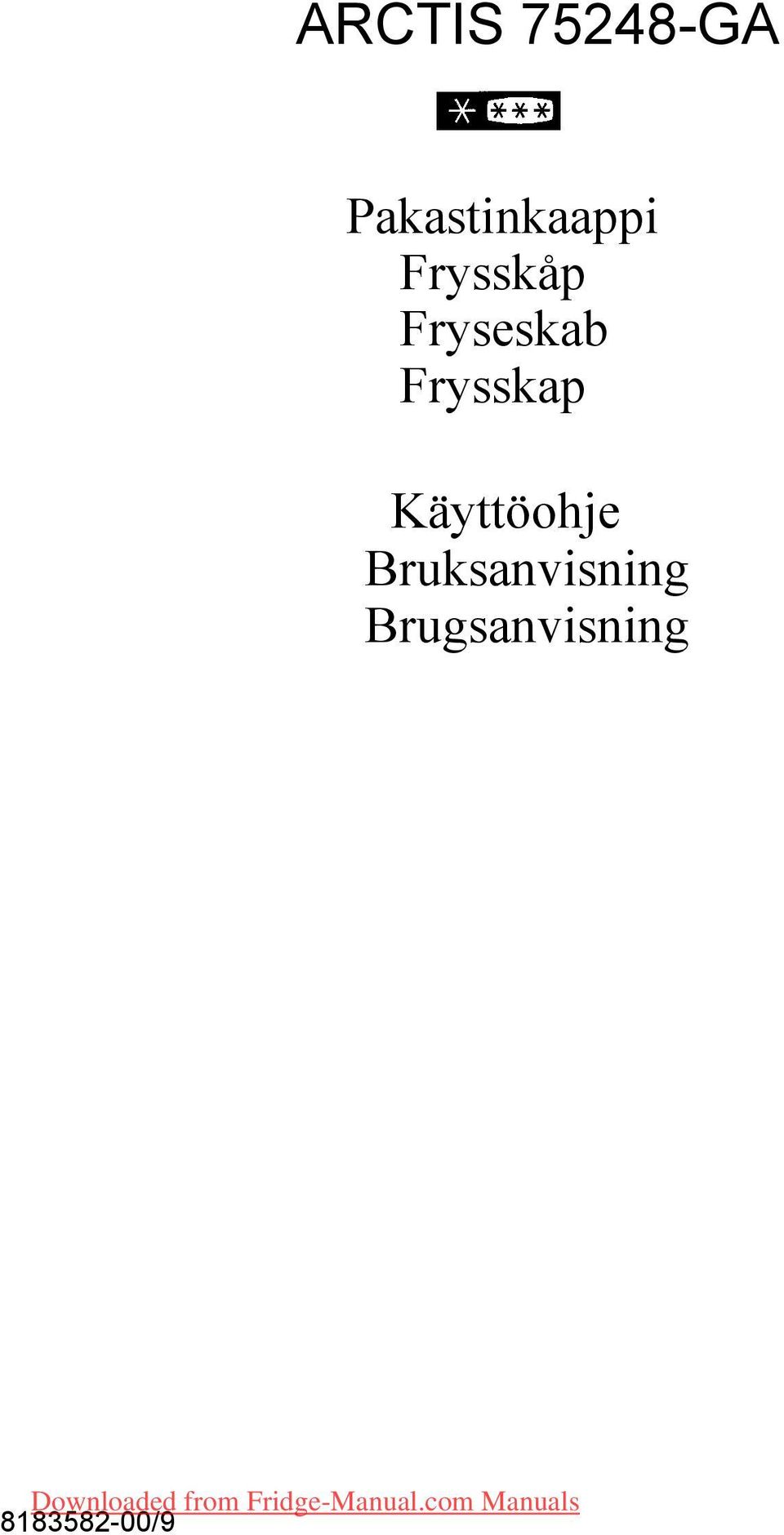 Fryseskab Frysskap