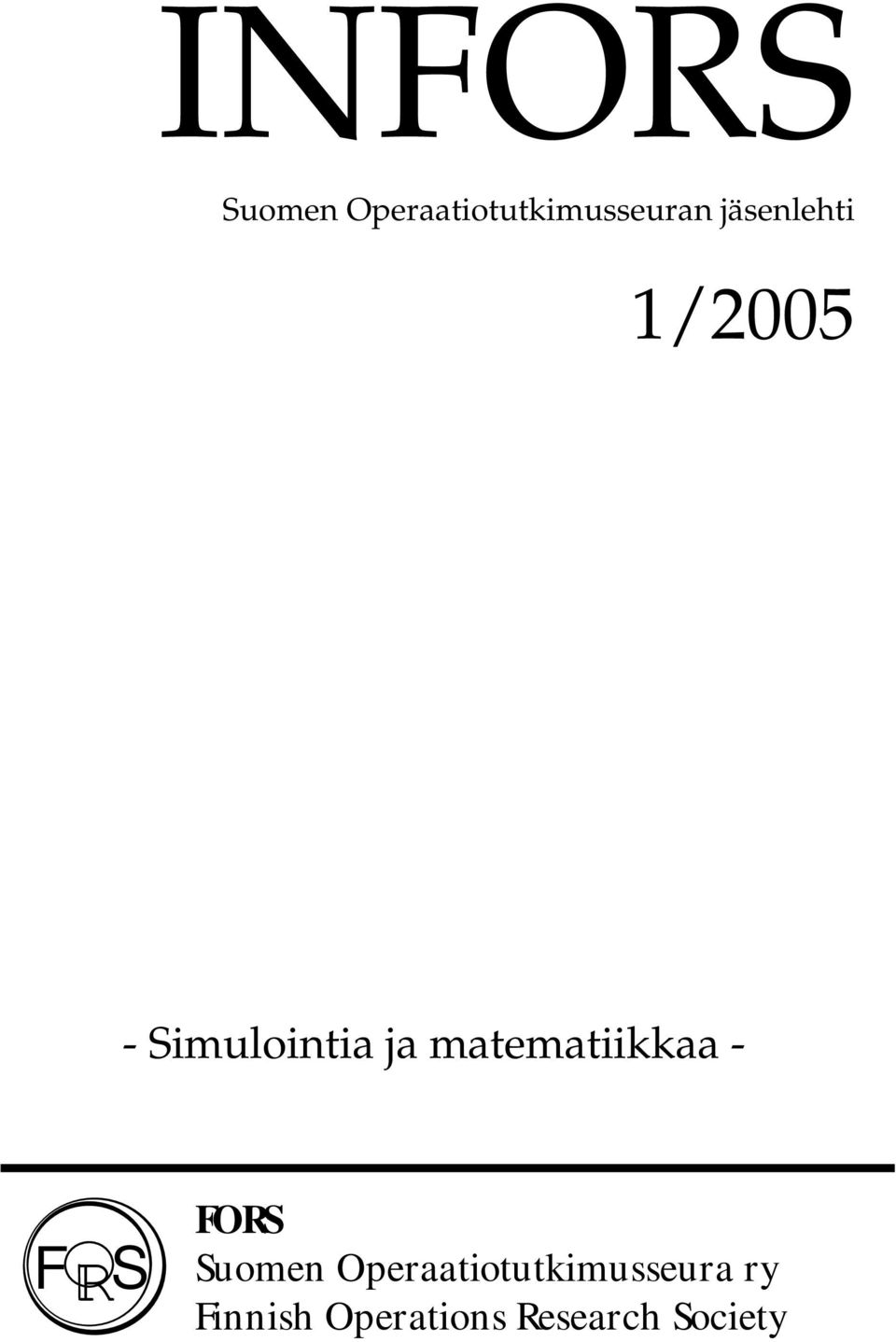 matematiikkaa - F S R FORS Suomen