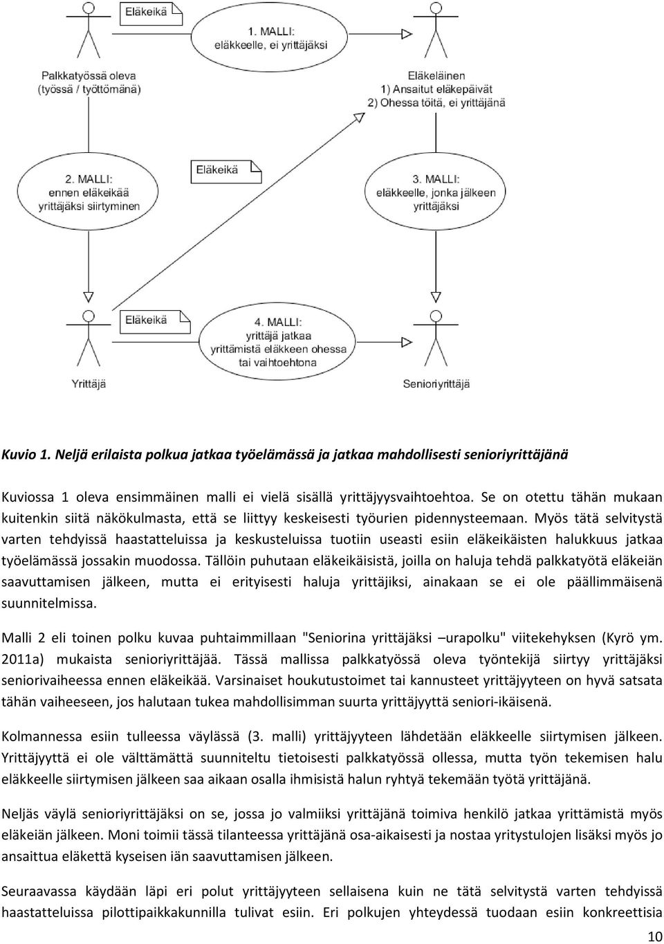 Myös tätä selvitystä varten tehdyissä haastatteluissa ja keskusteluissa tuotiin useasti esiin eläkeikäisten halukkuus jatkaa työelämässä jossakin muodossa.