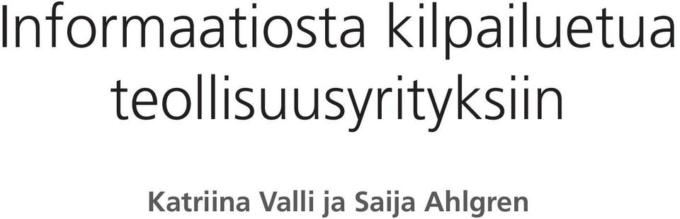 Valli ja Saija Ahlgren 