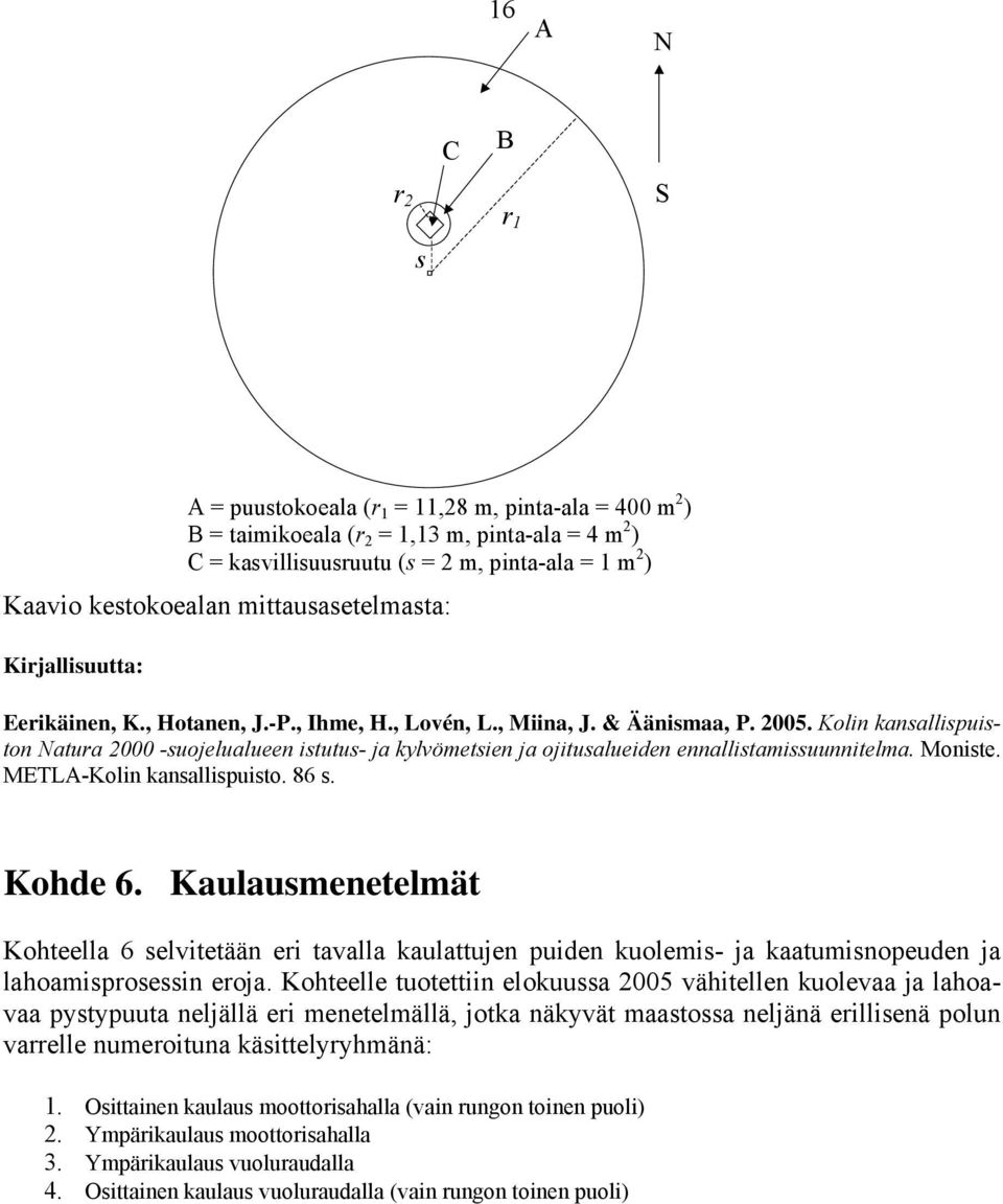 Kolin kansallispuiston Natura 2000 -suojelualueen istutus- ja kylvömetsien ja ojitusalueiden ennallistamissuunnitelma. Moniste. METLA-Kolin kansallispuisto. 86 s. Kohde 6.