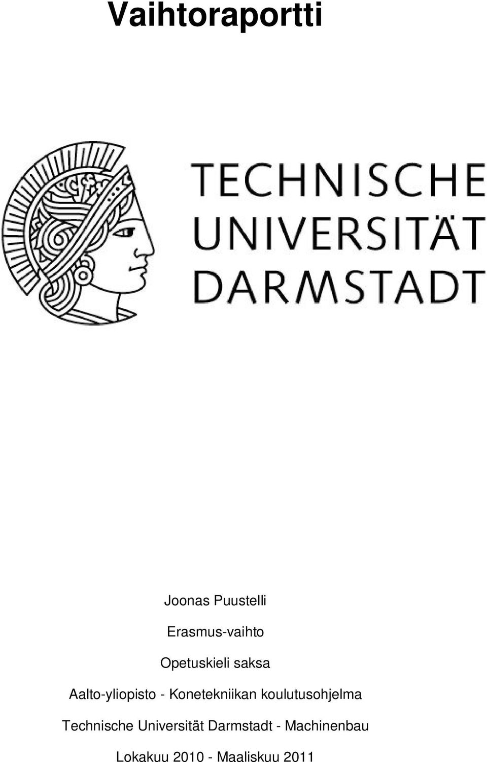 Konetekniikan koulutusohjelma Technische