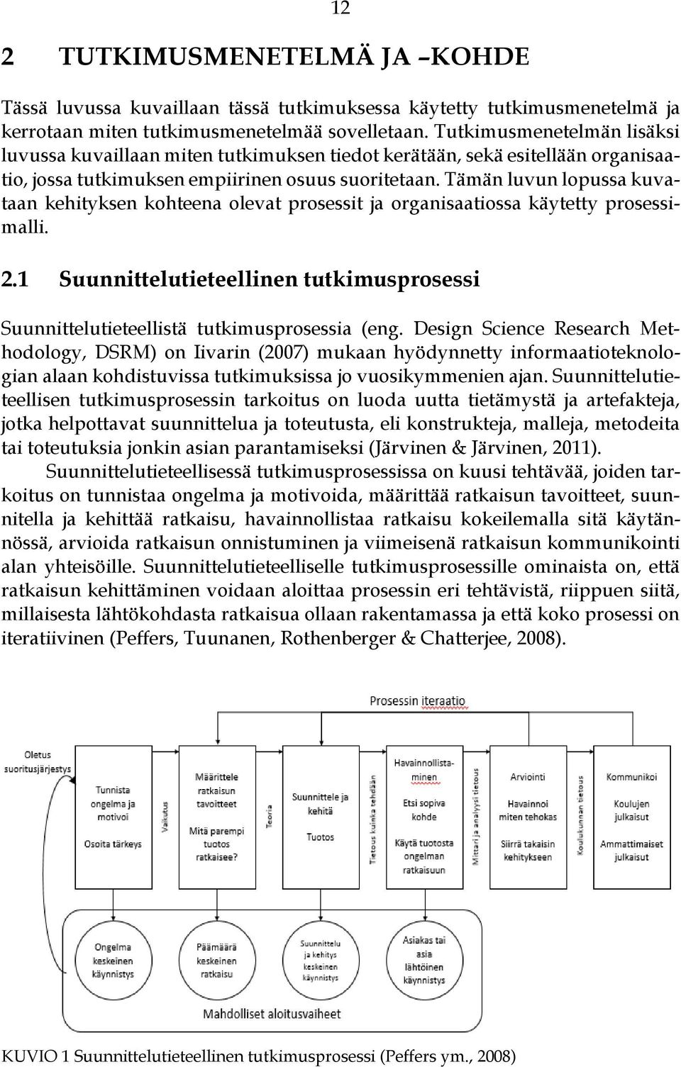 Tämän luvun lopussa kuvataan kehityksen kohteena olevat prosessit ja organisaatiossa käytetty prosessimalli. 2.