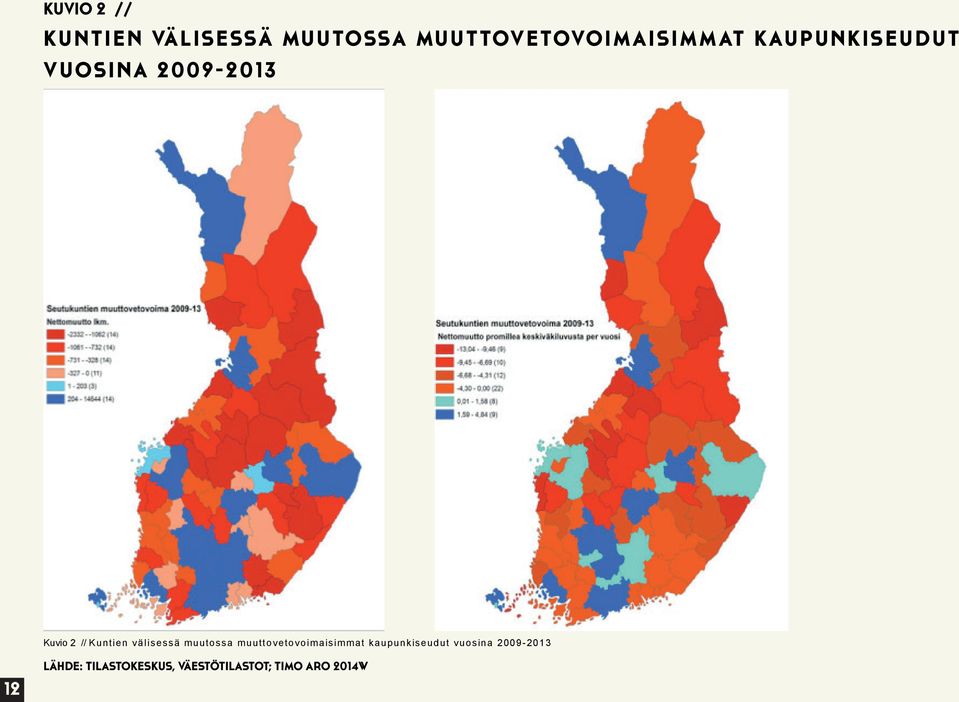 välisessä muutossa muuttovetovoimaisimmat kaupunkiseudut