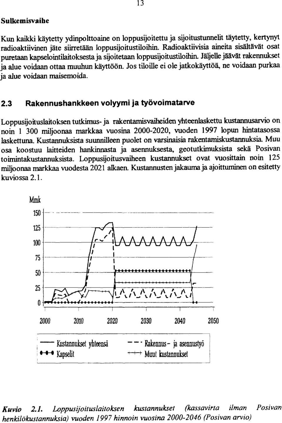 Jos tiloille ei ole jatkokäyttöä, ne voidaan purkaa ja alue voidaan maisemoida. 2.