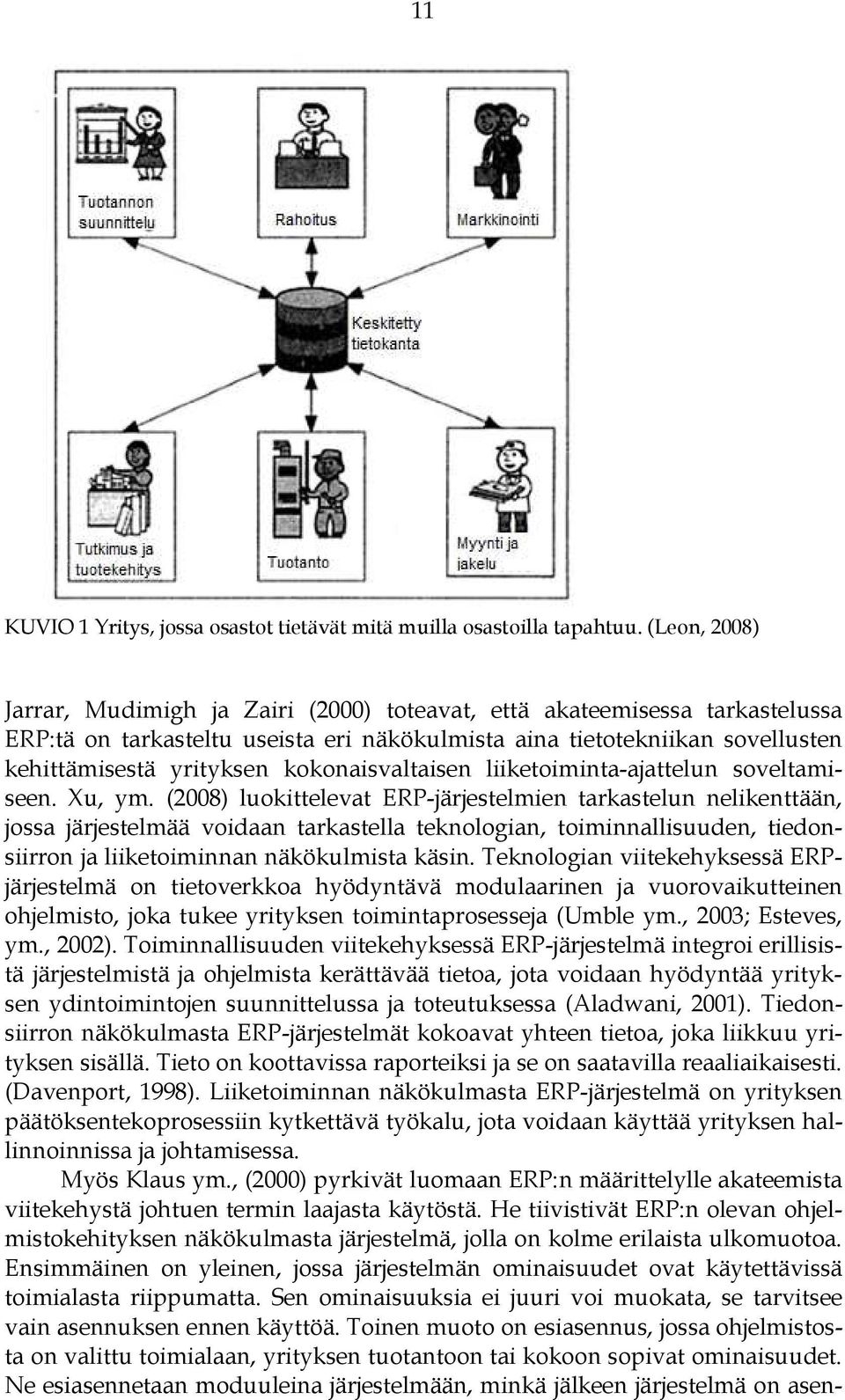 kokonaisvaltaisen liiketoiminta-ajattelun soveltamiseen. Xu, ym.